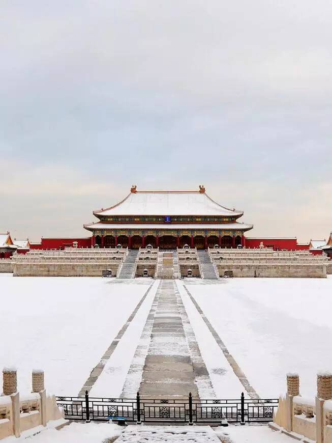 最美中國古建筑：紫禁城下雪了！