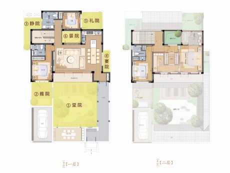 中式豪宅別墅“六合院”設(shè)計