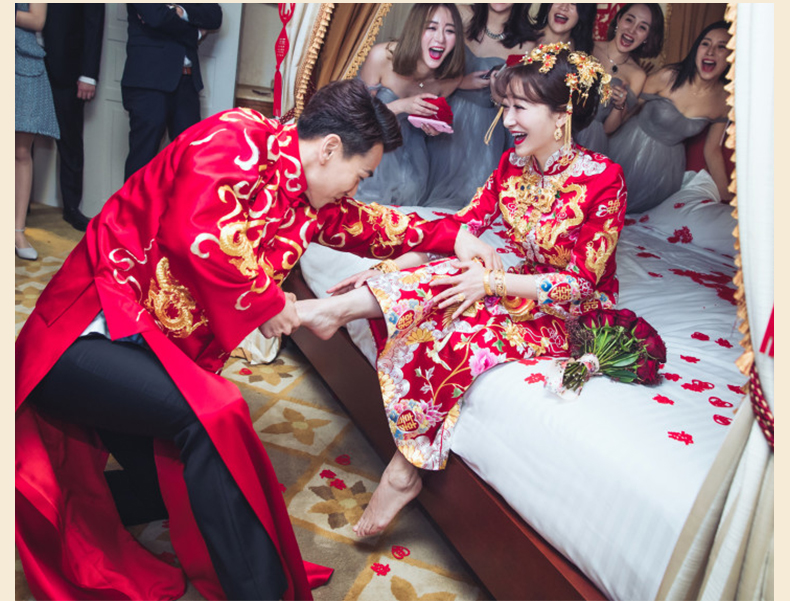 秀禾服新娘嫁衣中式婚紗結(jié)婚禮服