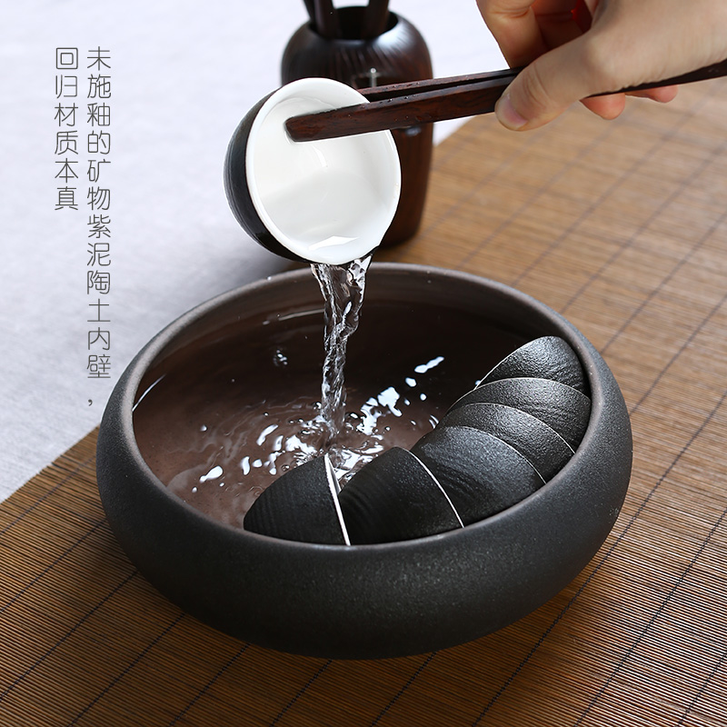 茶道黑陶水盂（二）