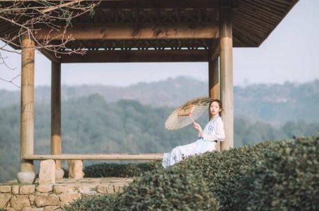 古裝女子人像攝影，白衣女子攝影照片