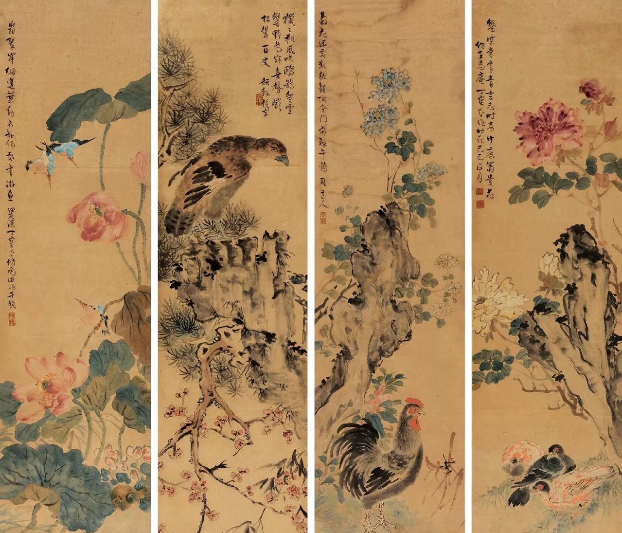 唯美精致的國(guó)畫：丁寶書花鳥作品欣賞