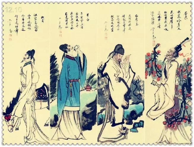 水墨四條屏山水花鳥(niǎo)國(guó)畫(huà)欣賞（一）