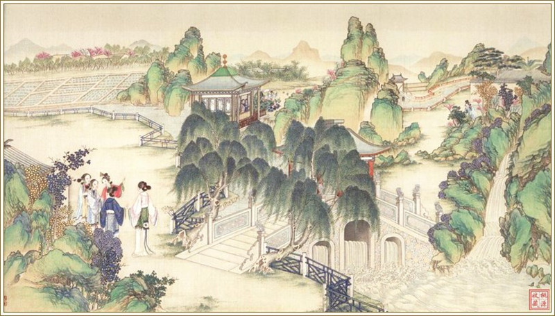 清代畫(huà)家孫溫繪畫(huà)的全本紅樓夢(mèng)圖(三)