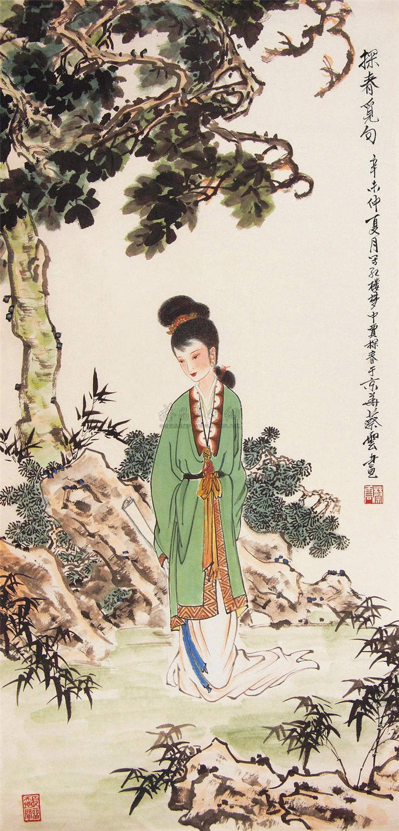 蔡云國(guó)畫(huà)人物繪畫(huà)作品