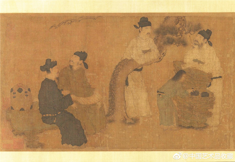  南宋《琉璃堂人物圖》國(guó)畫(huà)欣賞