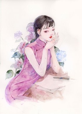 9款風情萬種旗袍女子插畫：一種傾國傾城的美