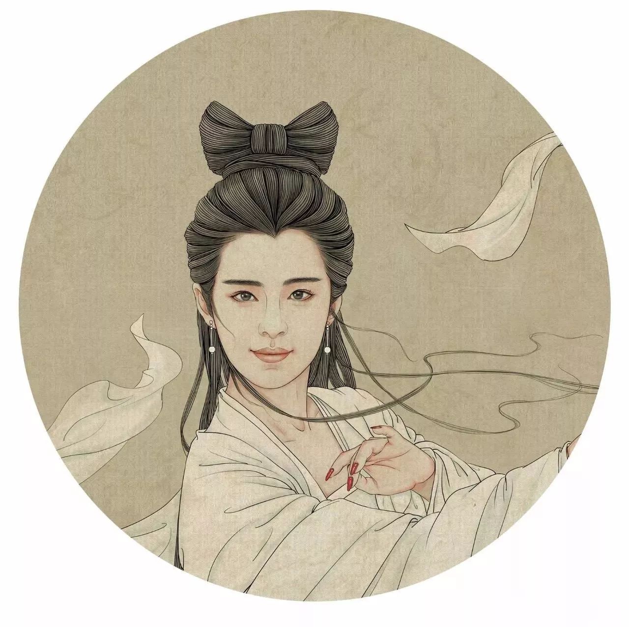 驚艷手繪插畫：古風(fēng)線條畫出女子極致的美