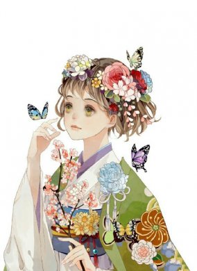 古典美女插畫，中國(guó)風(fēng)手繪插畫