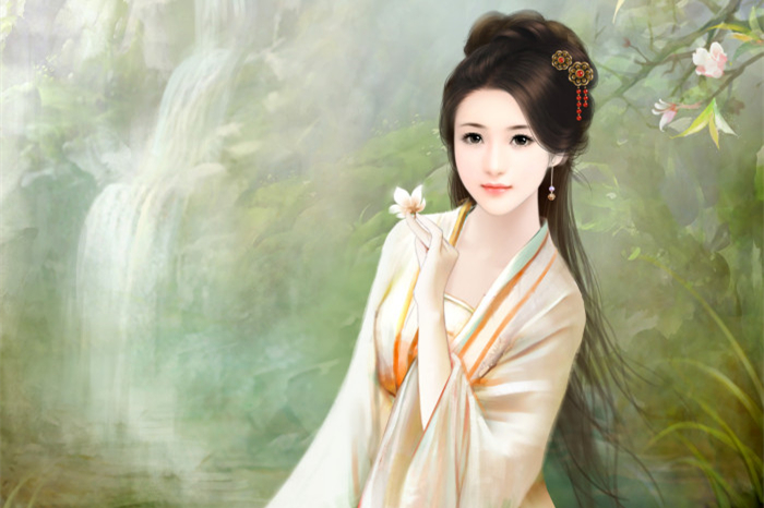 淡雅溫婉的古風(fēng)美女插畫欣賞